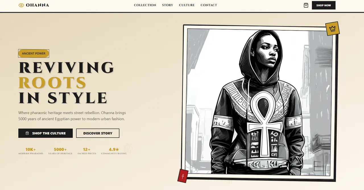 Ohanna Landing Page